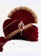 Wedding Wear Velvet Maroon Safa